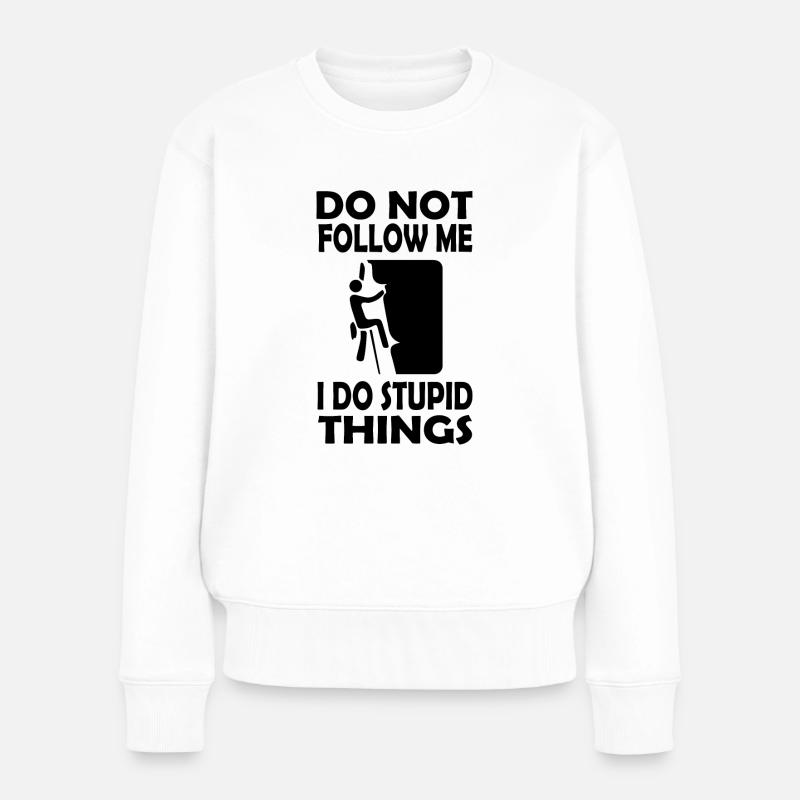 climbing - Women's Premium Organic Jumper - white