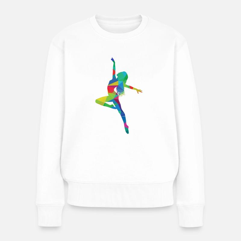 Danseuse dansante - Pull Premium bio Femme - blanc