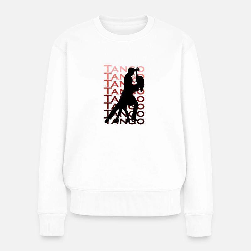 Tango - Frauen Premium Bio Pullover - Weiß