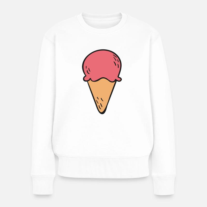 glace - Pull Premium bio Femme - blanc