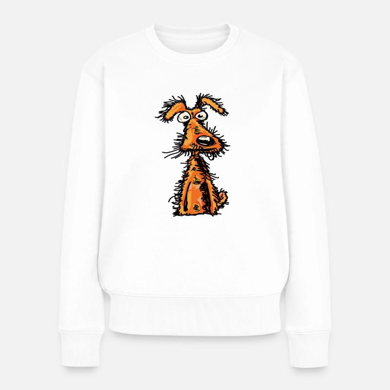Chien funky - Pull Premium bio Femme - blanc