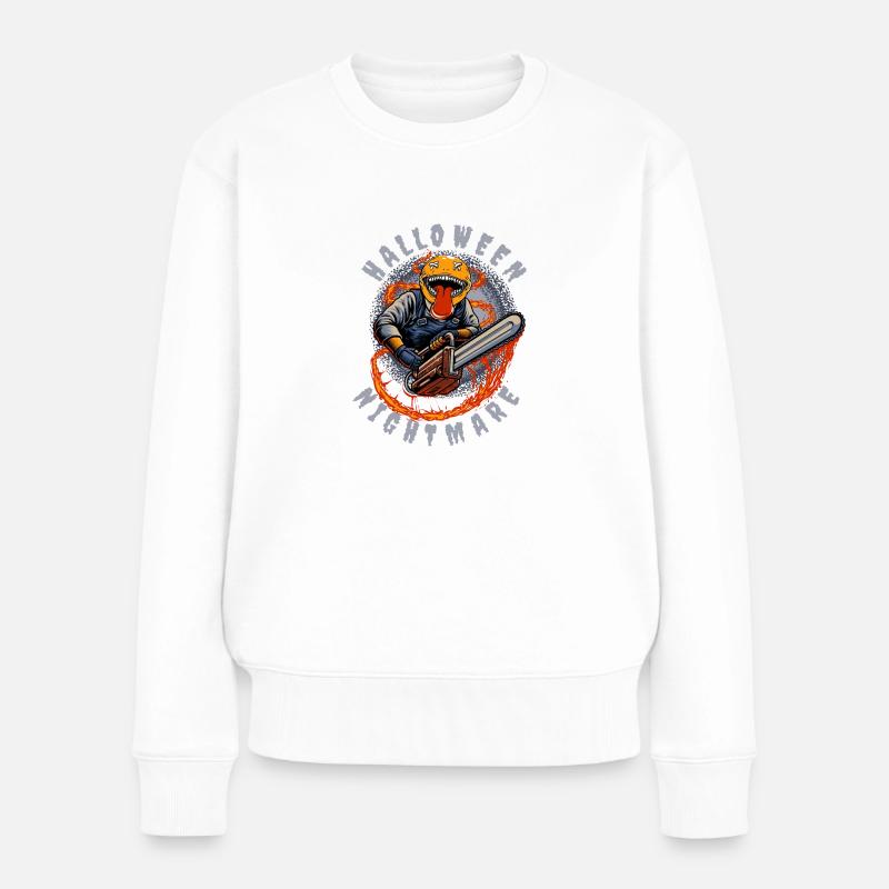 HALLOWEEN NIGHTMARE !! - Pull Premium bio Femme - blanc