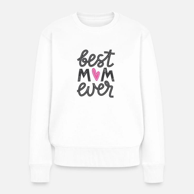Best mom 30 - Frauen Premium Bio Pullover - Weiß