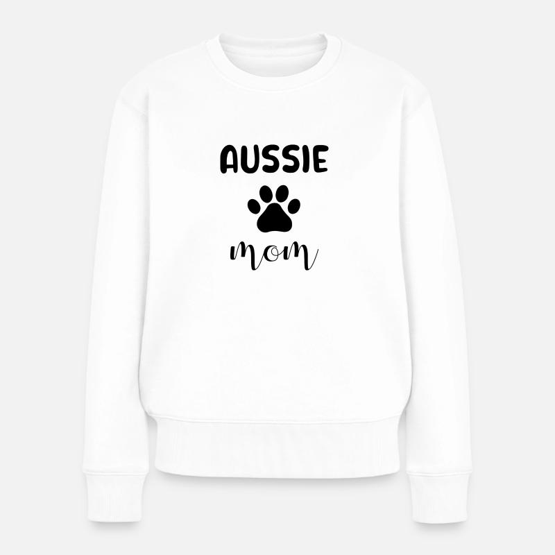 Aussie Mom - Frauen Premium Bio Pullover - Weiß