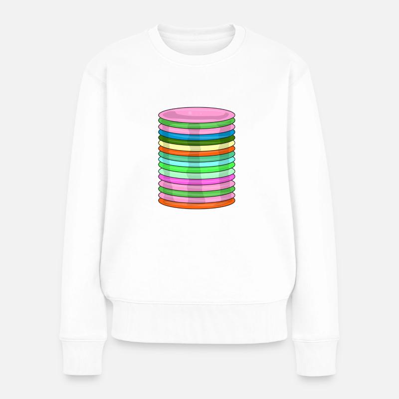 Frisbee Golf Disc Frisbee Discgolf - Frauen Premium Bio Pullover - Weiß