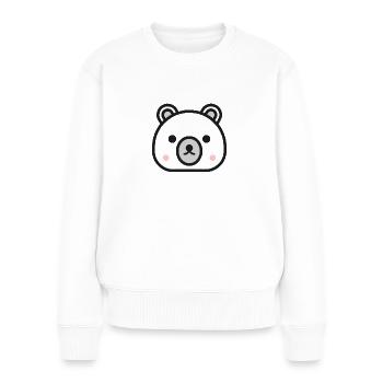 Ours - animaux mignon pour enfants - Pull Premium bio Femme - blanc - Devant - Julia (174cm)