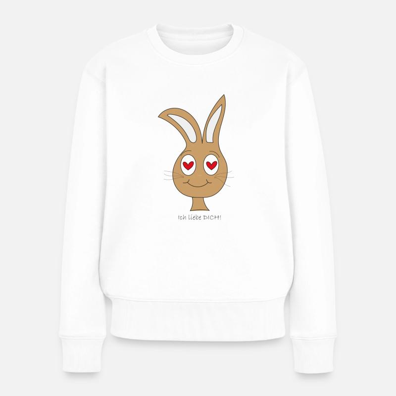 Hare - Women's Premium Organic Jumper - white