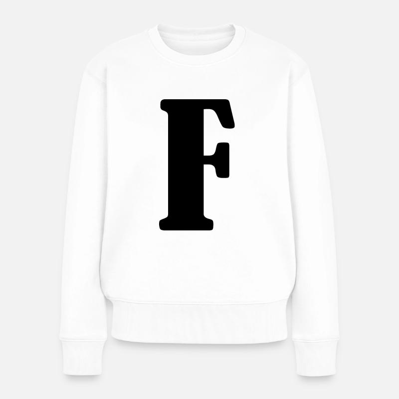 F - Frauen Premium Bio Pullover - Weiß
