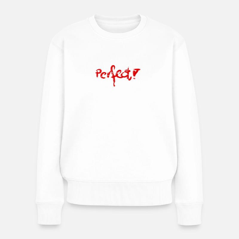 so schön unperfect! - Frauen Premium Bio Pullover - Weiß