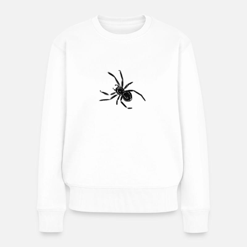 Spinne - Frauen Premium Bio Pullover - Weiß