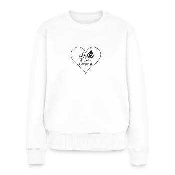 Oil Lover - Frauen Premium Bio Pullover - Weiß - Vorne - Julia (174cm)