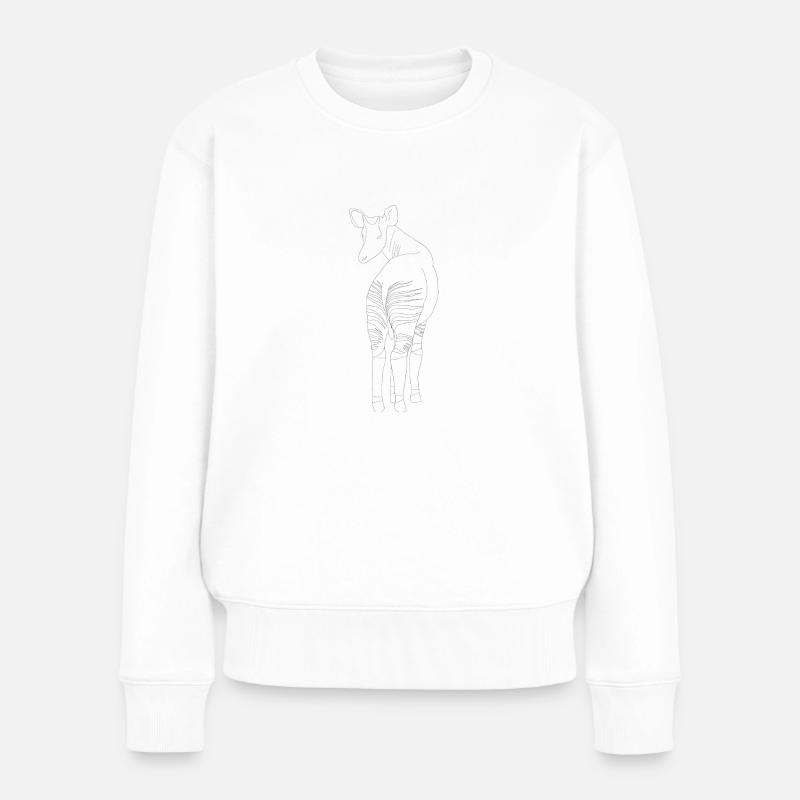 okapi - Frauen Premium Bio Pullover - Weiß