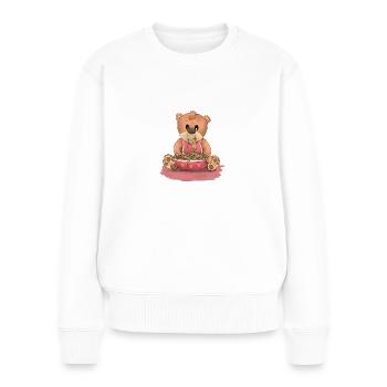 bear spaghetti noodles Italy - Women's Premium Organic Jumper - white - Front - Julia (174cm)