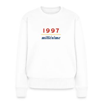 1997 millésime - 1997 les meilleurs - Pull Premium bio Femme - blanc - Devant - Julia (174cm)