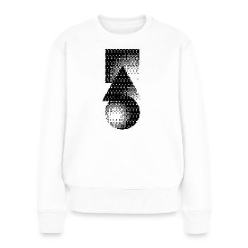 Geometrische Formen - Frauen Premium Bio Pullover - Weiß - Vorne - Julia (174cm)