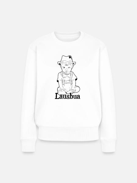 Lausbua Kärnten - Frauen Premium Bio Pullover - Weiß