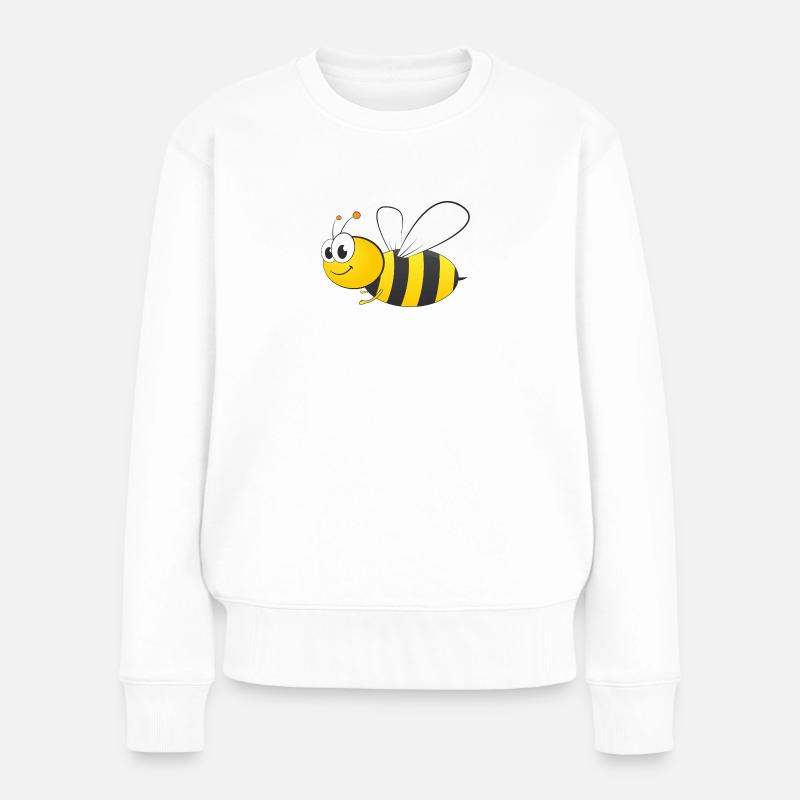 bie 93 - Frauen Premium Bio Pullover - Weiß