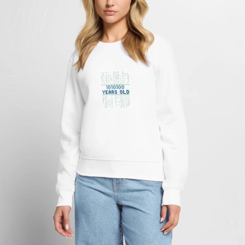 84th Birthday 84 years old Binary Code Computer Science Women's Premium Organic Jumper