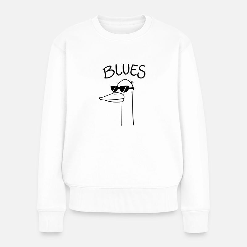 Blues Goose - Frauen Premium Bio Pullover - Weiß