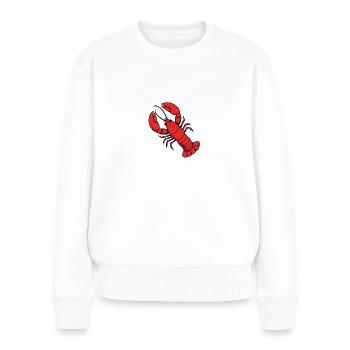 Comic Lobster Crab Lobster Lobster Sea Hobby Chef - Women's Premium Organic Jumper - white - Front - Julia (174cm)