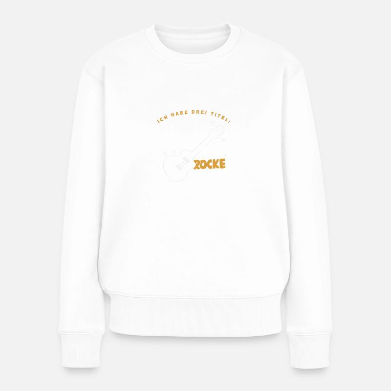 Mama & Oma & Uroma rocken Uroma Geburtstag Beste - Frauen Premium Bio Pullover - Weiß
