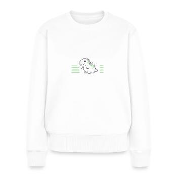 Uroma Saurus Beste Uroma Geburtstag Urenkel Lustig - Frauen Premium Bio Pullover - Weiß - Vorne - Julia (174cm)