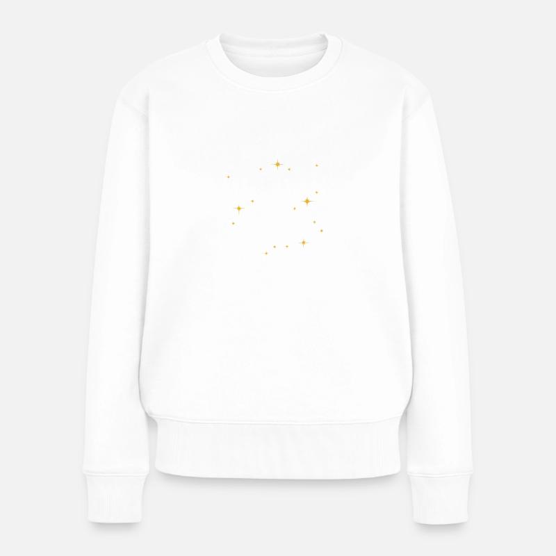 Schwester mit Herz: Beste Schwester Geburtstag - Frauen Premium Bio Pullover - Weiß