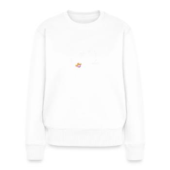 Bald-Cousine Baby Ankunft Feier Familie Liebe Neu - Frauen Premium Bio Pullover - Weiß - Vorne - Julia (174cm)