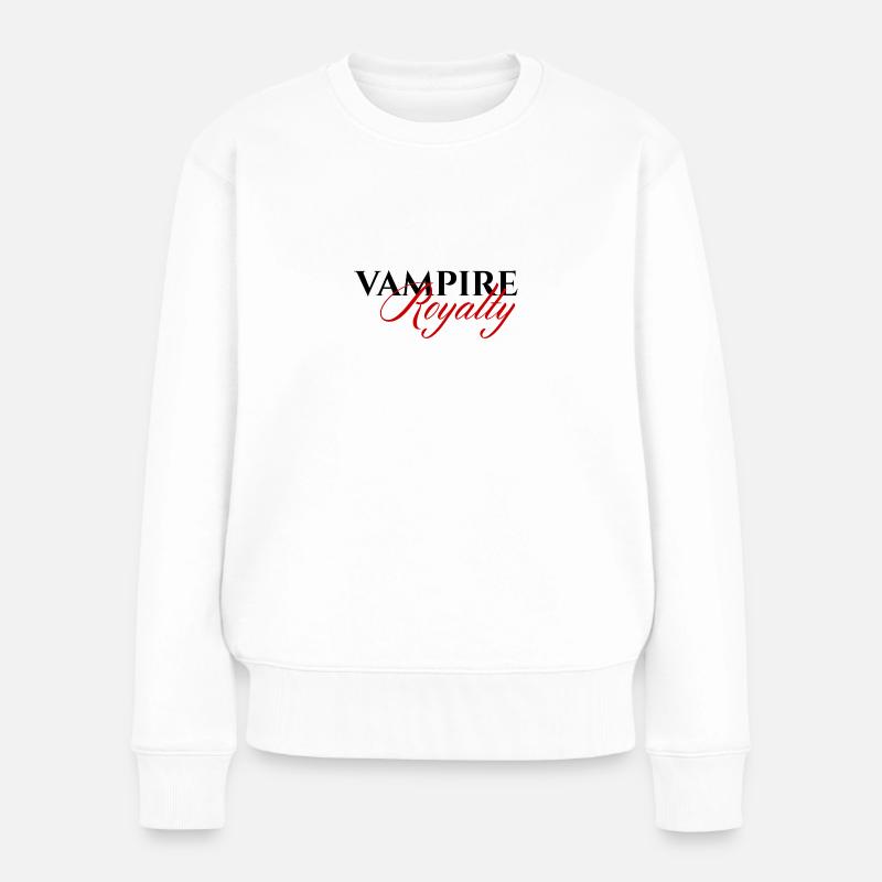 Fantasy / Vampire / Dracula: Vampire Royalty - Frauen Premium Bio Pullover - Weiß