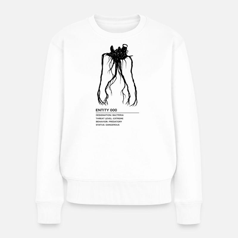 Backrooms Entity 0 black - Frauen Premium Bio Pullover - Weiß