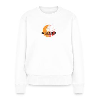 San Luis Obispo Kalifornien Coole einheimische Palme - Frauen Premium Bio Pullover - Weiß - Vorne - Julia (174cm)