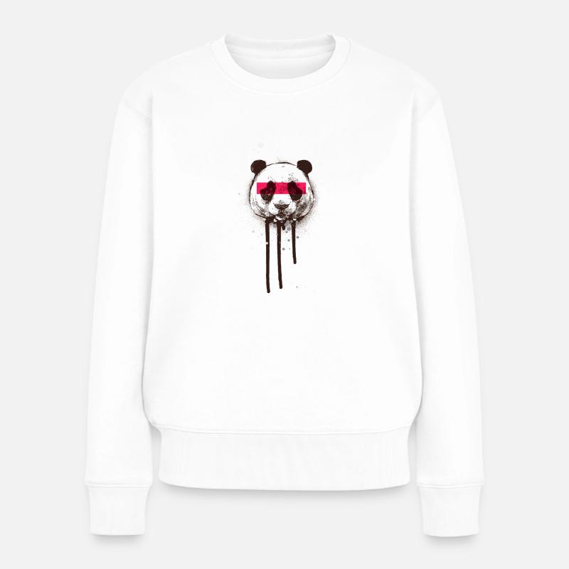 Ours | Graffiti | Murale | Street Art | abstrait - Pull Premium bio Femme - blanc