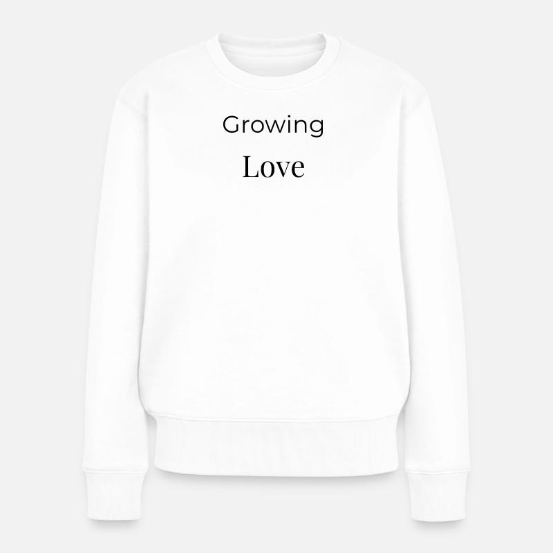 L’amour grandissant - Pull Premium bio Femme - blanc