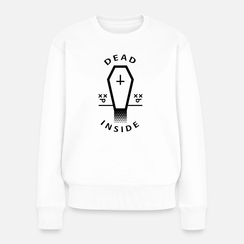 Dead Inside - Frauen Premium Bio Pullover - Weiß