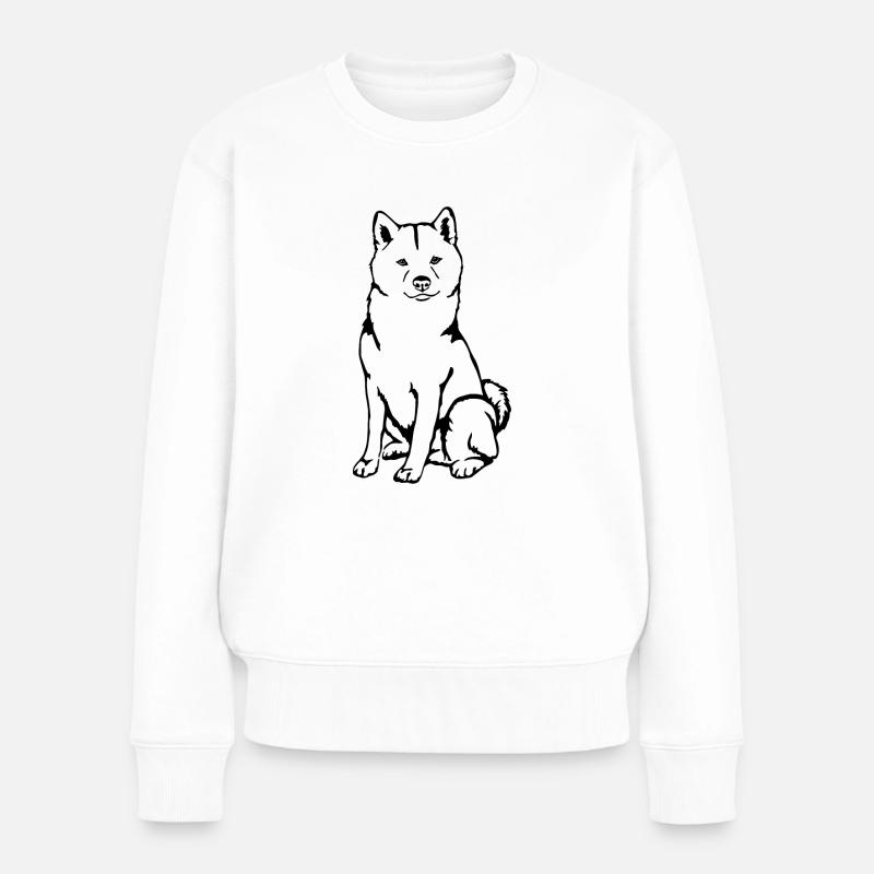 Shiba - Pull Premium bio Femme - blanc