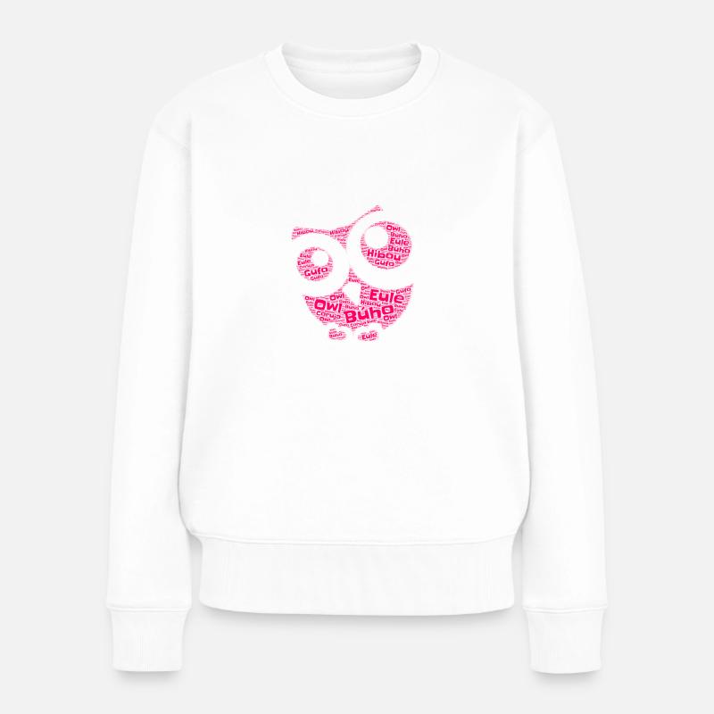 Hibou - Pull Premium bio Femme - blanc