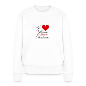 Alles Gute zum Geburtstag Mama - Frauen Premium Bio Pullover - Weiß - Vorne - Julia (174cm)