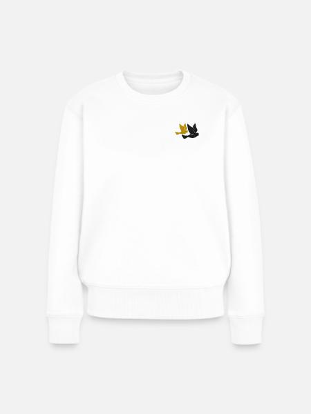 Birds - Frauen Premium Bio Pullover - Weiß