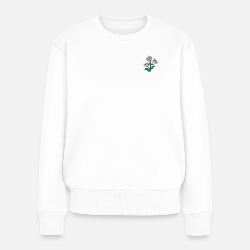Pâquerette - Pull Premium bio Femme - blanc