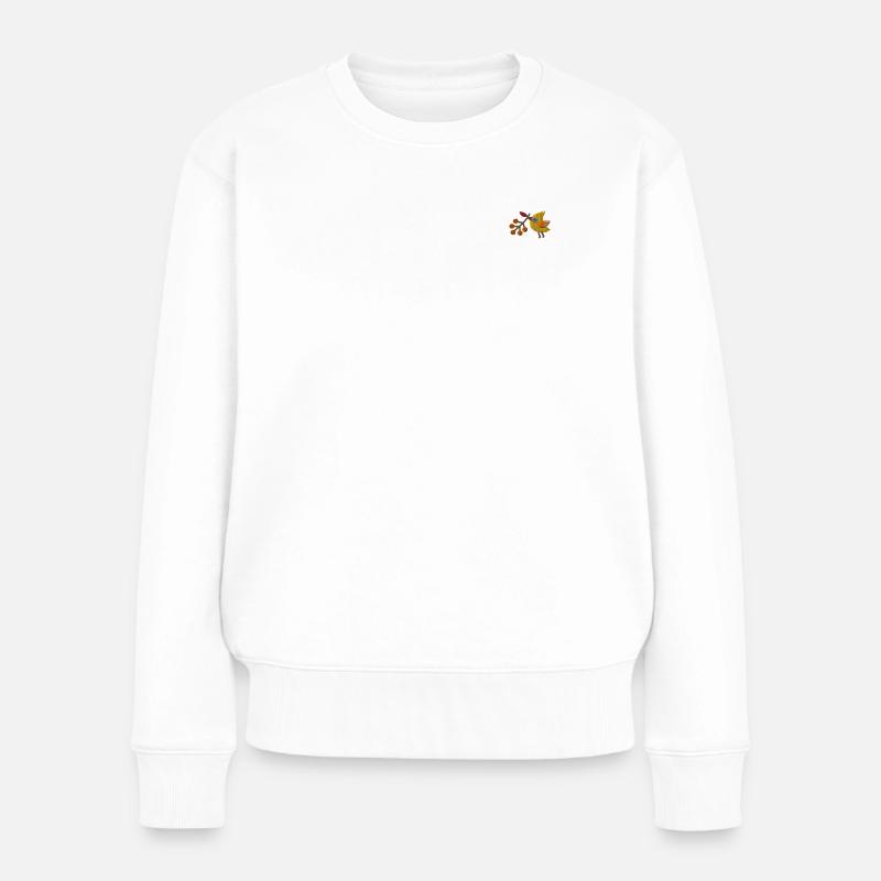 Oiseau de baies - Pull Premium bio Femme - blanc