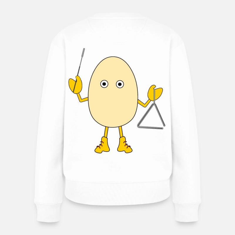 Triangle Egghead - Pull Premium bio Femme - blanc