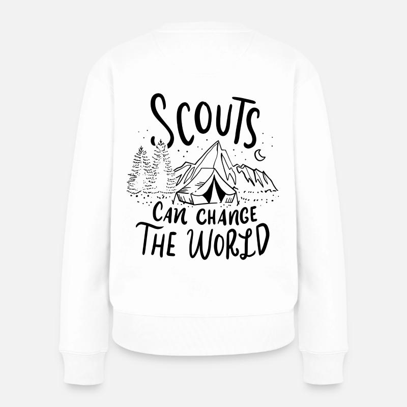 scout - Pull Premium bio Femme - blanc