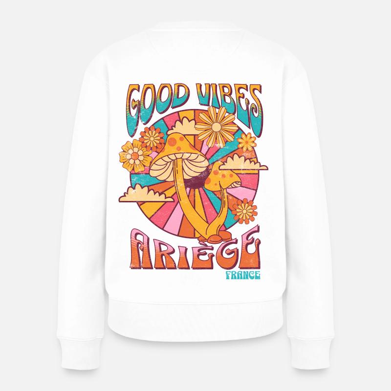 Good Vibes en Ariège - Pull Premium bio Femme - blanc