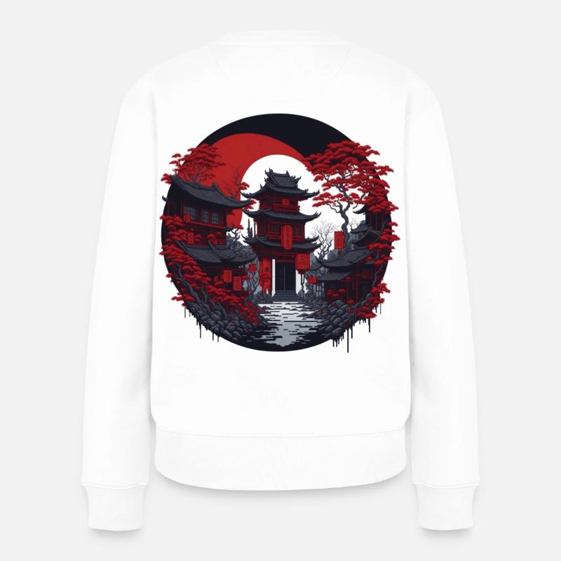 Quartier chinois - Pull Premium bio Femme - blanc