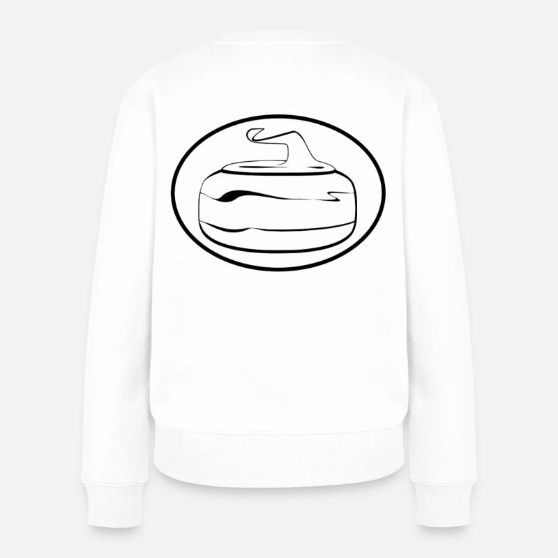 L’art du curling - Pull Premium bio Femme - blanc