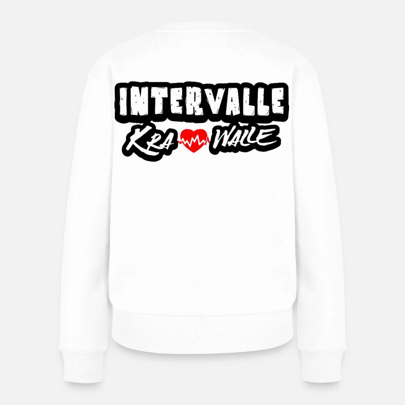 Intervalle Krawalle - Frauen Premium Bio Pullover - Weiß