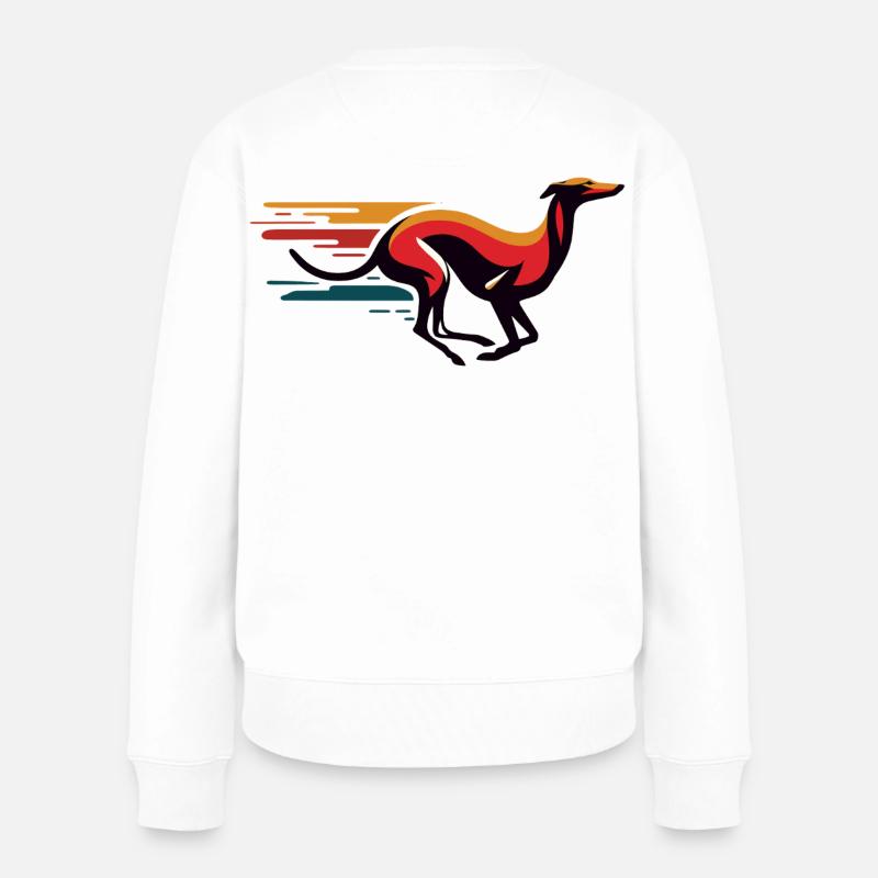 Galgo-Logo Nr12 - Frauen Premium Bio Pullover - Weiß