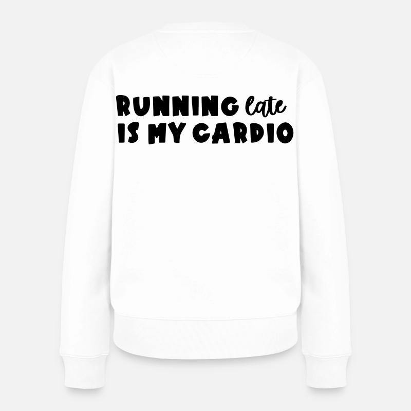 Être en retard - Pull Premium bio Femme - blanc