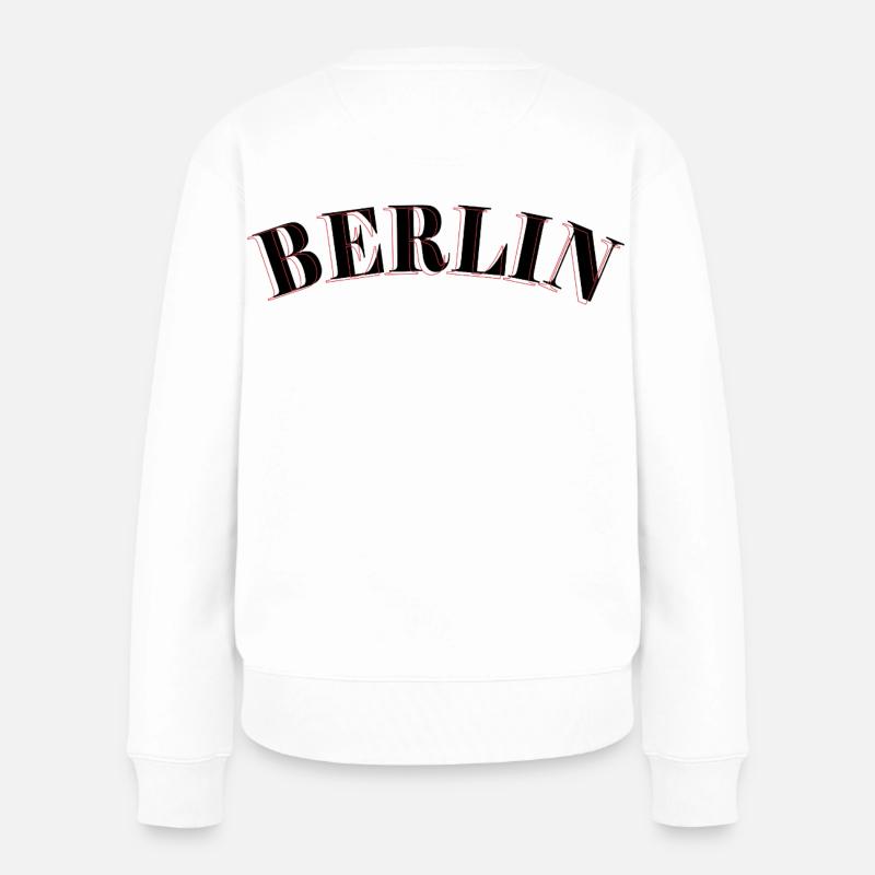 Berliner Retro - Frauen Premium Bio Pullover - Weiß