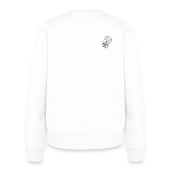 Image de peinture papillon - Pull Premium bio Femme - blanc - Dos - Julia (174cm)